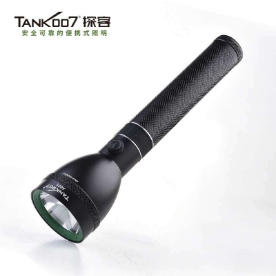 TANK007探客戶外長柄巡邏搜索手電LED超亮USB充電手電夜光燈頭A603